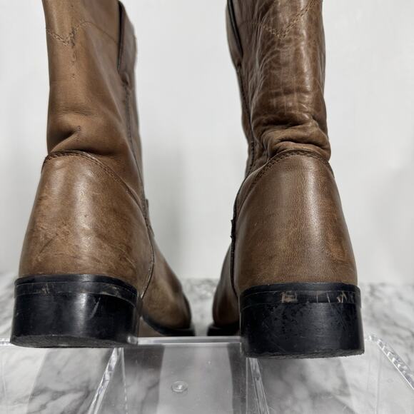 Justin Boots Western Junior Roper Leather Youth Work 3410Y Pull On Size 1 D - Picture 4 of 8